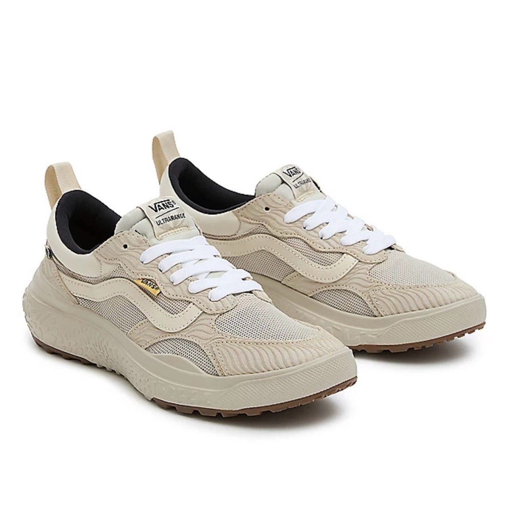 Vans Beige and White Men's Shoes